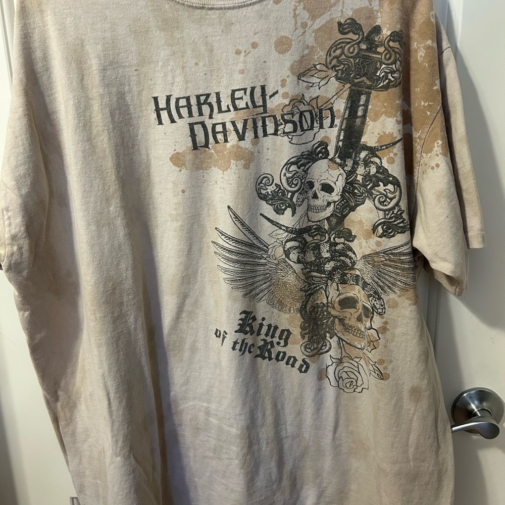 Harley-Davidson Tan Graphic T-Shirt for Men -  XL - HD Edmonton